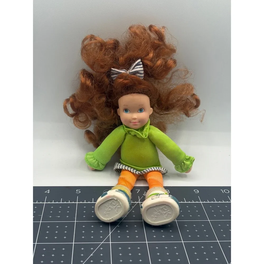 Vintage PK Pound Kids Doll Tonka 1980s Auburn Hair Neon Green Top Orange Legging